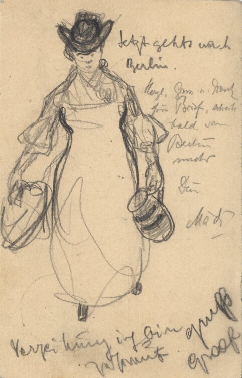 Richard Graef - Reisende - 1905 - Bleistift