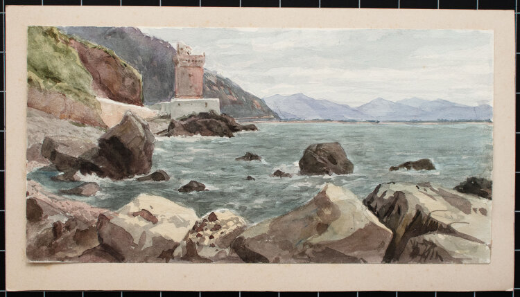 Unbekannt - Wüste von Assuan - 19. Jhd. - Aquarell