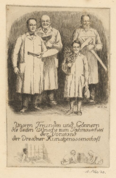 Artur Bär - Dresdner Kunstgenossenschaft - 1930 - Radierung