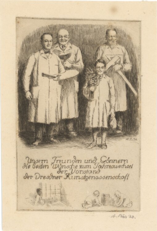 Artur Bär - Dresdner Kunstgenossenschaft - 1930 - Radierung