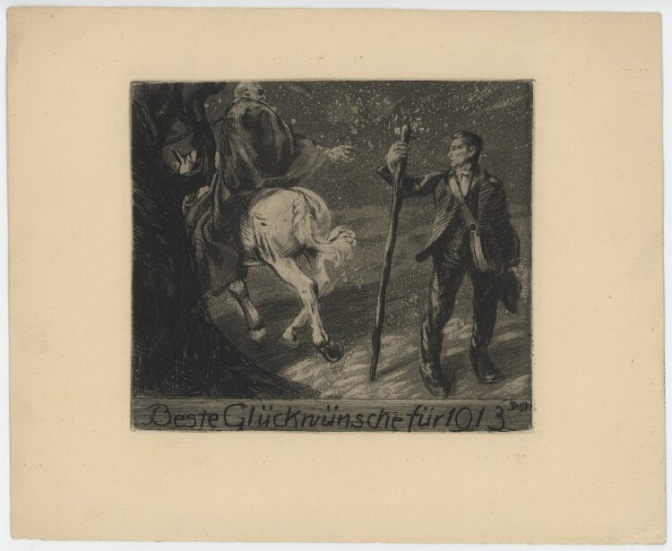 Carl Streller - Beste Glükwünsche - 1912 -...