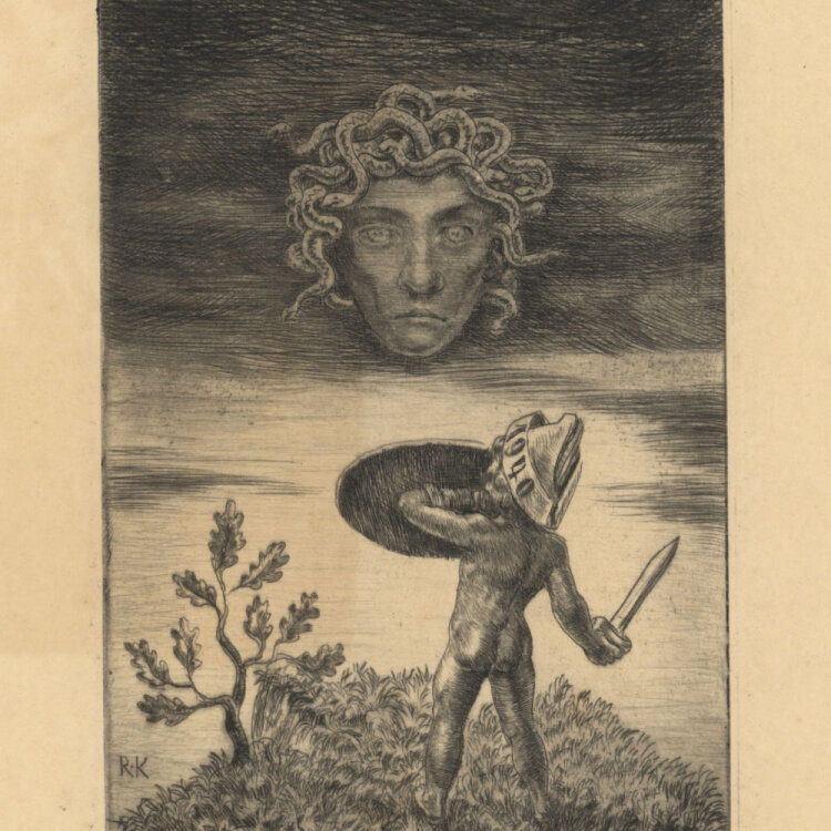 Rudolf Krüger - Allen Gewalten zum Trotz - 1940 - Radierung