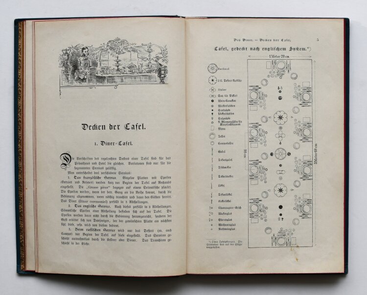 Robert Stutzenbacher - Das Diner. Practische Anleitung zu dessen Service und Arrangement. - 1893 - Buch