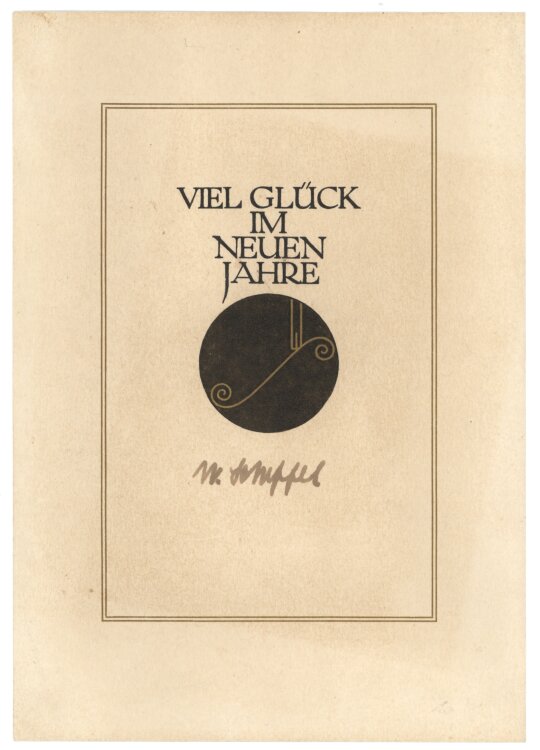 Werner Scheffel? - Viel Glück - 1920er Jahre -...