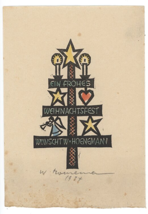 Walter Hoenemann - Ein frohes Weihnachtsfest - 1934 -...