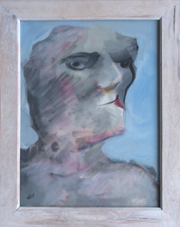 Hans Vent - Männerkopf - 2014 - Acryl auf Leinwand