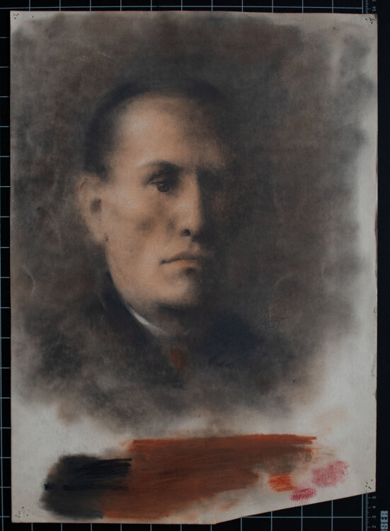 Willi Schmid - Bildnis Walter Bannard - 1945 - Pastell...