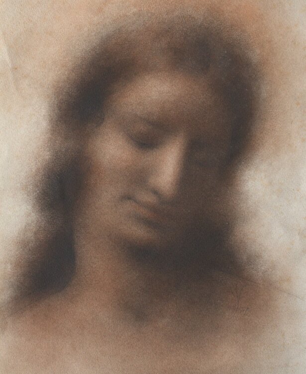 Willi Schmid - Frauenporträt - 1951 - Pastell...