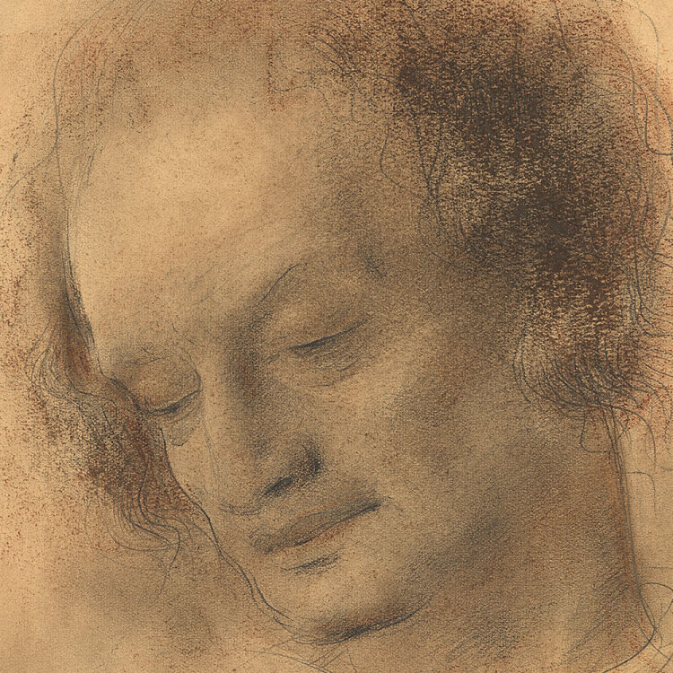 Willi Schmid - Männerbildnis - 1937 - Pastell...