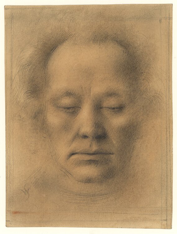 Willi Schmid - Bildnis en face - 1939/1940 - Pastell...