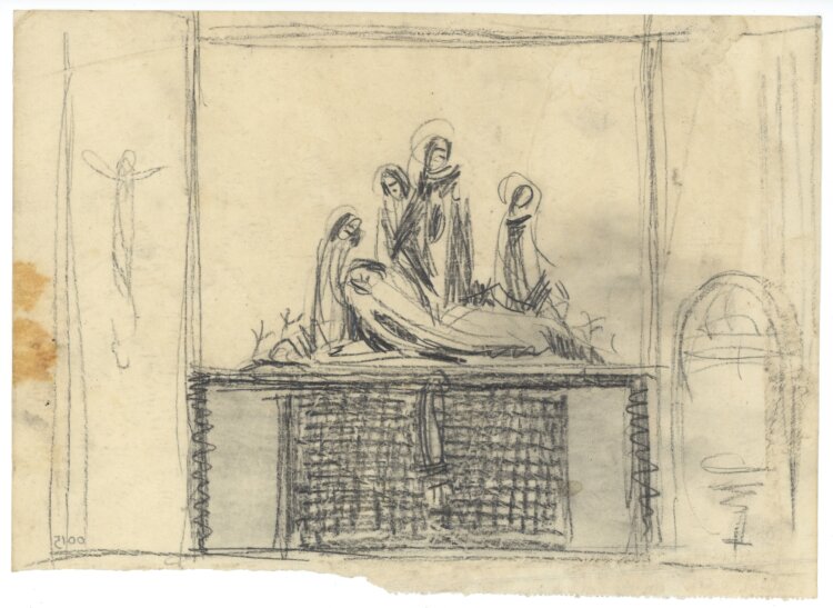 Willi Schmid - Altar mit der Beweinung Christi -...