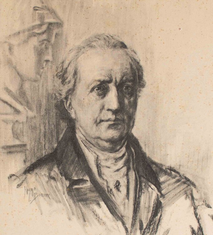Hugo L. Braune - Porträt J. W. v. Goethe/...