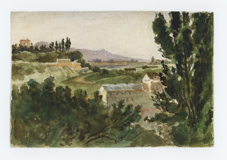 unbekannt - Italienische Landschaft - o. J. - Aquarell