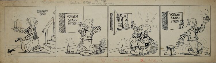 Max Otto - Stups als Stromabnehmer - 1935 - Tinte, Tusche