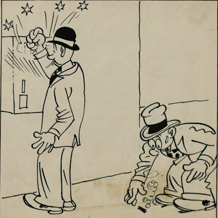 Max Otto - Stups und der Cigarrenautomat - 1939 - Tinte,...