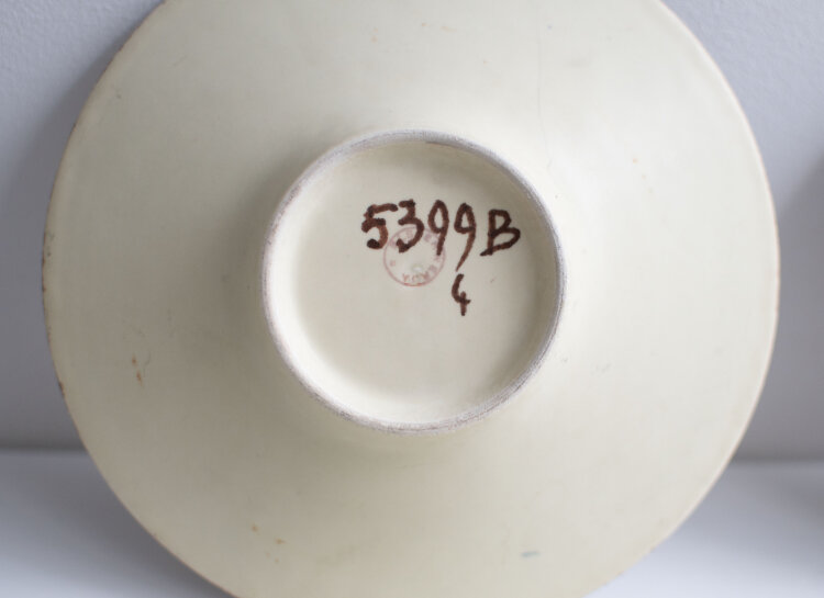 Elsterwerda Keramik - Teller, Set 6-teilig - um 1930 - Keramik, handbemalt