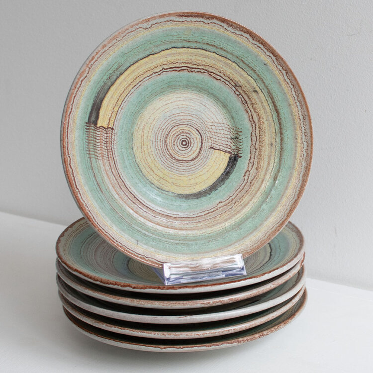Hamelner Töpferei - Teller, Set 6-teilig - um 1925 -...