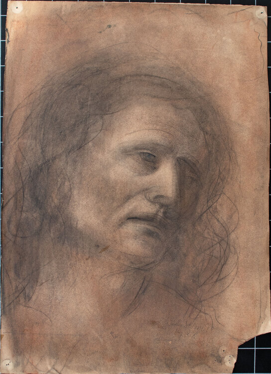 Willi Schmid - Männerbildnis - 1926? - Pastell...