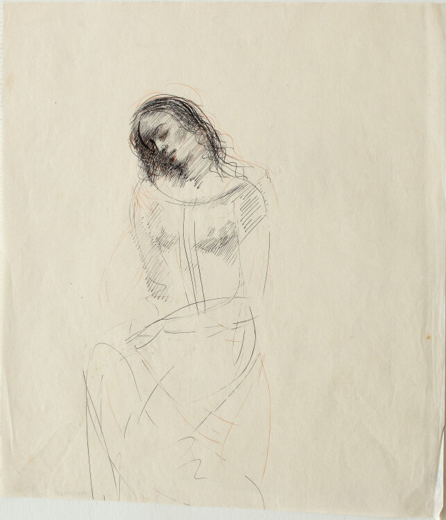 Willi Schmid - Sitzende (Madonna) - 1930er/40er Jahre -...