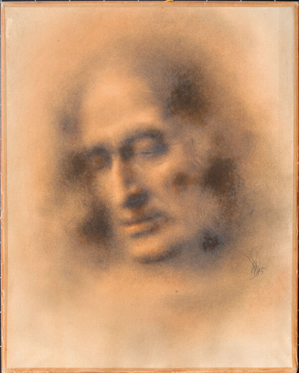 Willi Schmid - Männerbildnis - 1945 - Pastell...