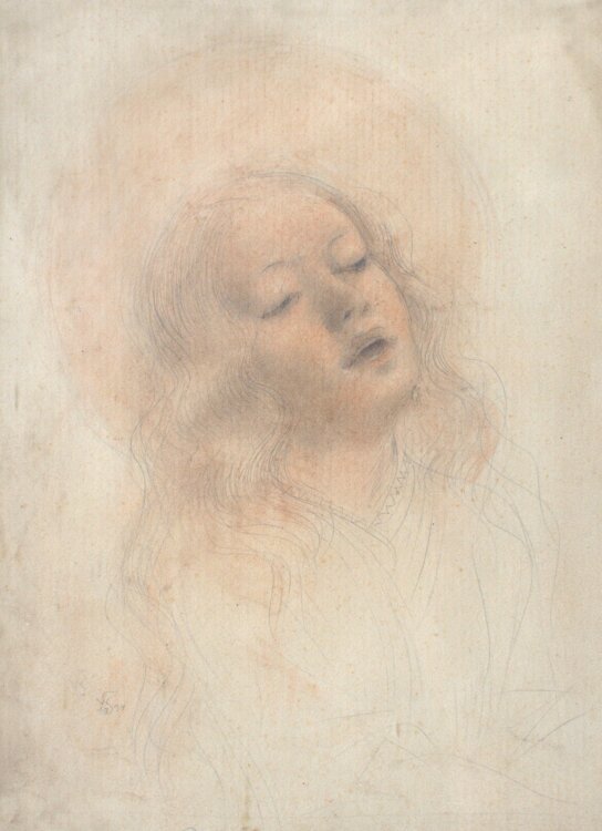 Willi Schmid - Heilige - 1934 - Bleistift und Kreiden