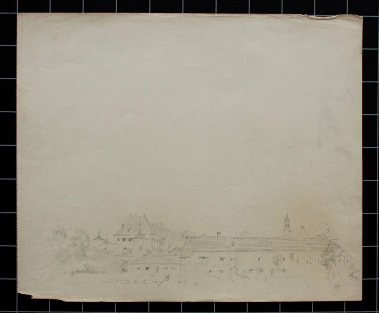 Willi Schmid - Schlossansicht - 1934 - Bleistift