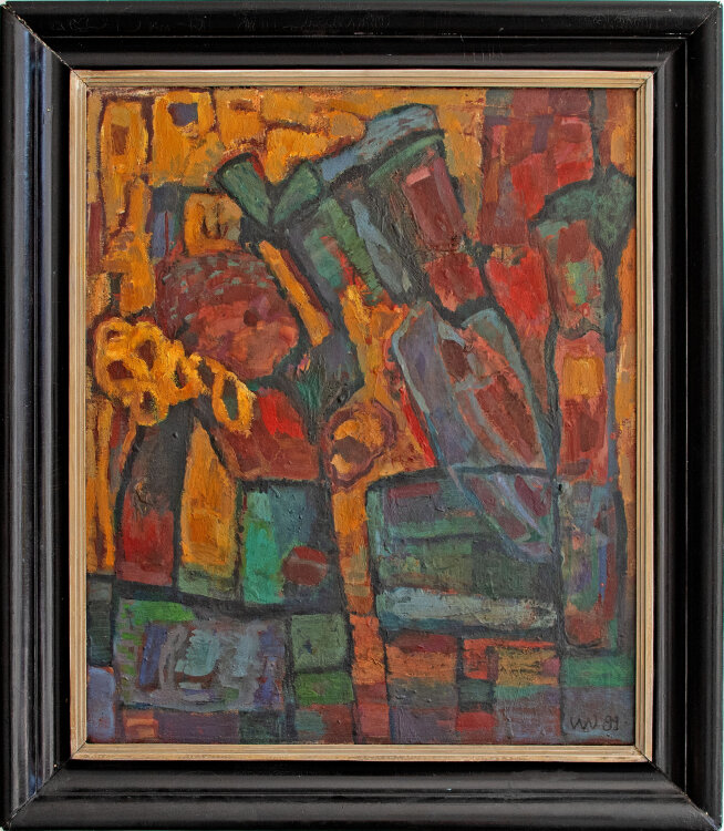 Veronika Wagner - Abstrakte Komposition - 1989 - Ölmalerei