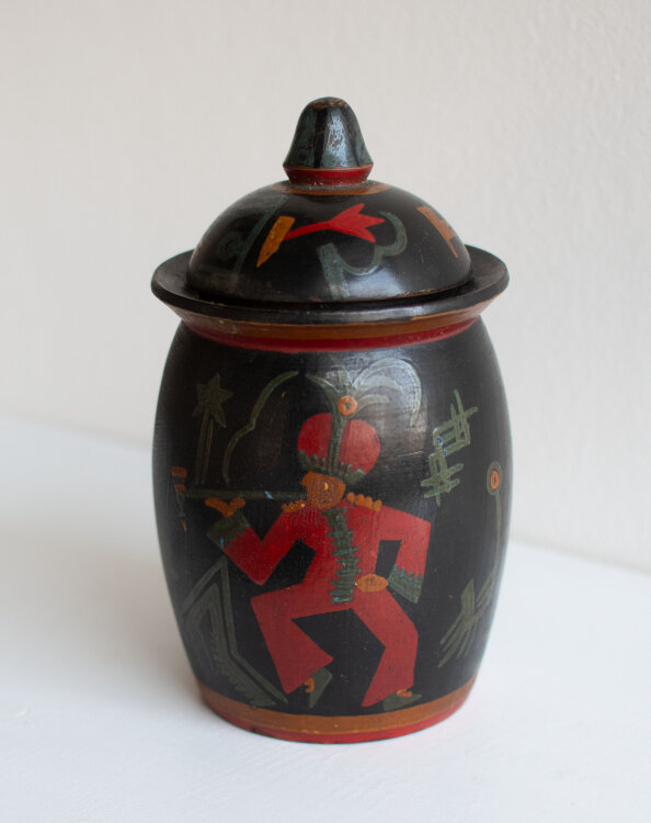 unbekannt - Tabakdose - um 1930 - Holz, handbemalt