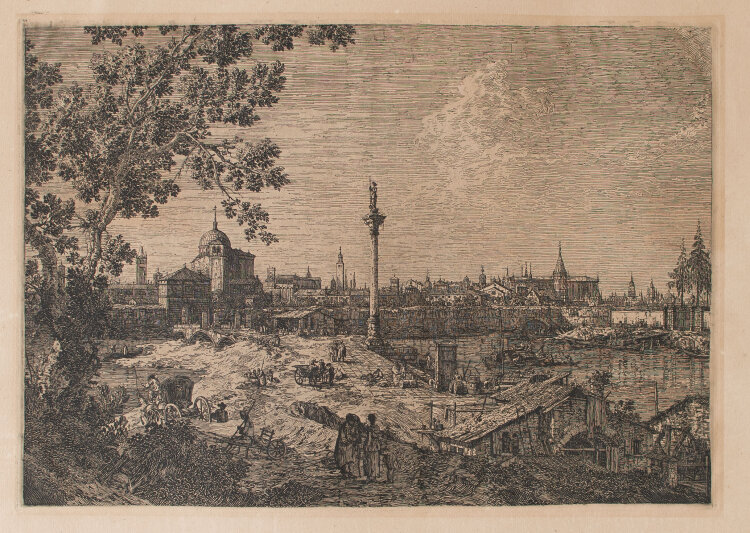 Canaletto - Imaginäre Ansicht von Padua - Späterer Druck des 20. Jhd. - Radierung