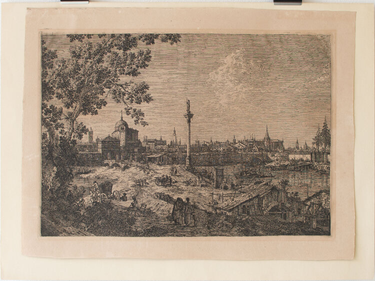Canaletto - Imaginäre Ansicht von Padua - Späterer Druck des 20. Jhd. - Radierung