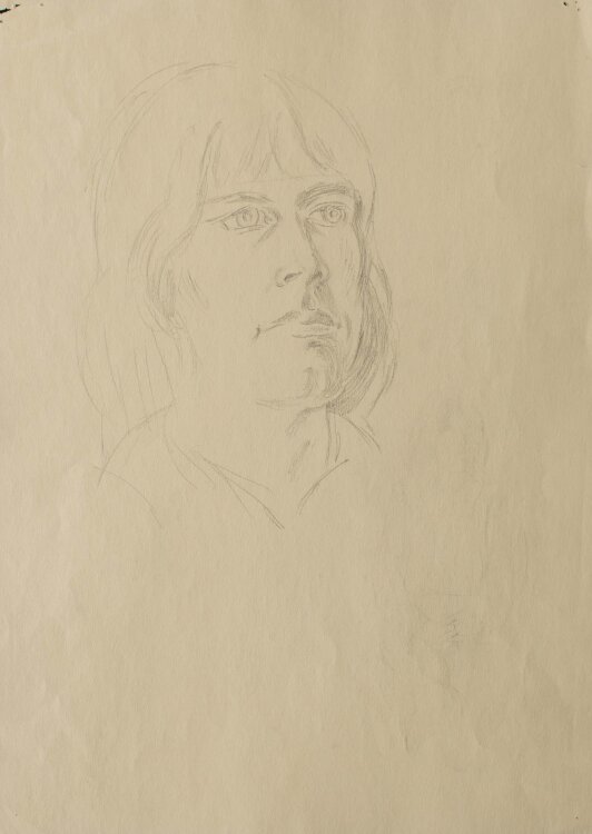 Sikora, Bernd - Männliches Bildnis - 1973 - Bleistiftzeichnung
