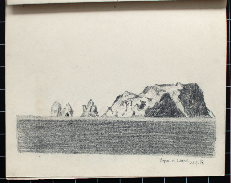 Unbekannt - Italienische Landschaften - 1924 - Bleistift