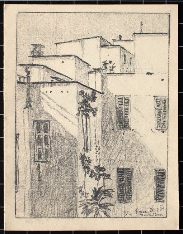 Unbekannt - Italienische Landschaften - 1924 - Bleistift