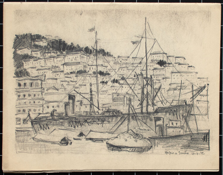 Unbekannt - Italienische Landschaften - 1924 - Bleistift