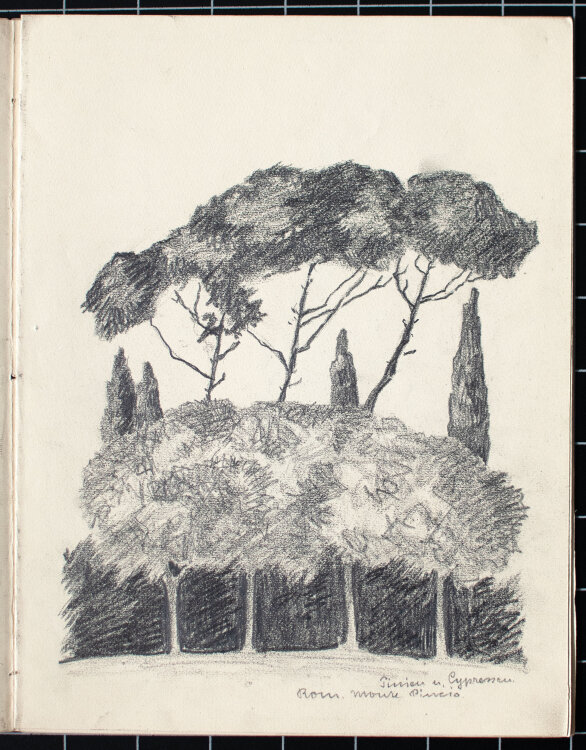 Unbekannt - Italienische Landschaften - 1924 - Bleistift
