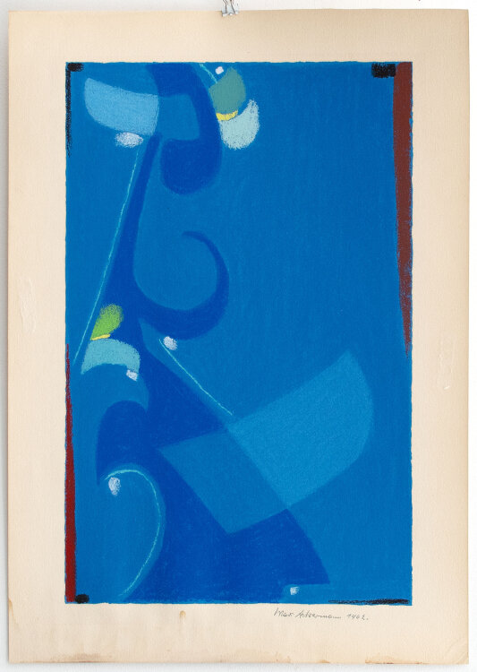 Max Ackermann - Ohne Titel - 1962 - Farbserigraphie