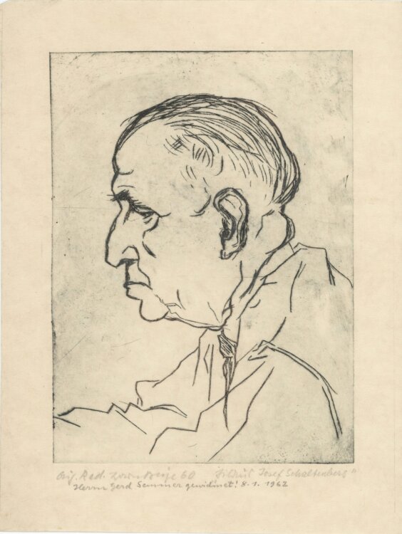 Bruno Beye - Herrenbildnis (Josef Schaltenberg?) - 1960 -...
