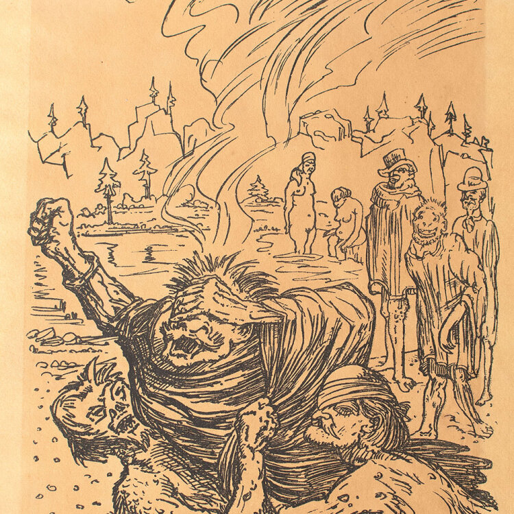 Alfred Kubin - Am Schwefelteich - 1922 - Lithographie