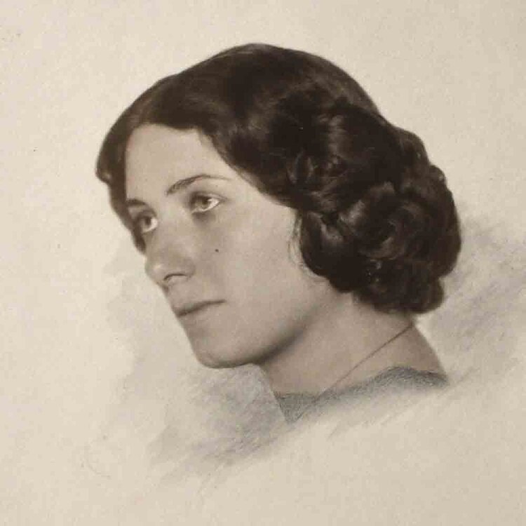 Franz Schmelhaus - Porträt Emmay Krüger - um...