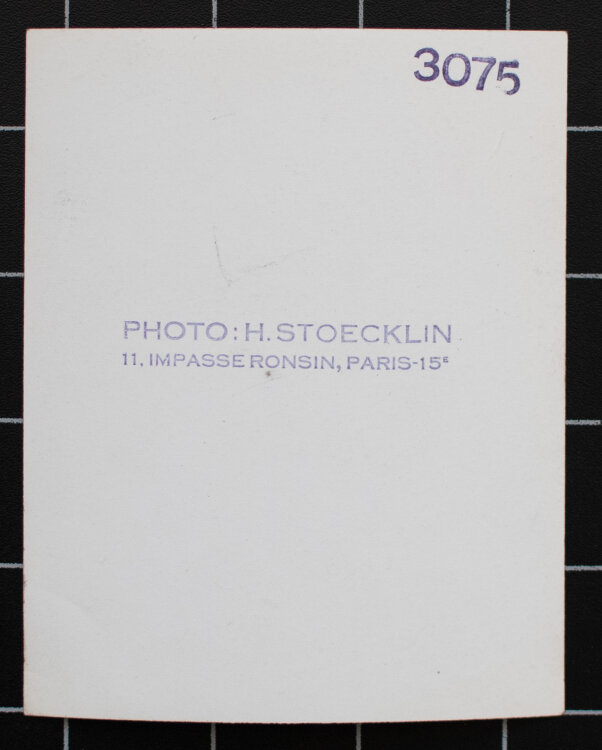 Hansjörg Stoecklin - Porträt Jean Tinguely - 1960er - Fotografie