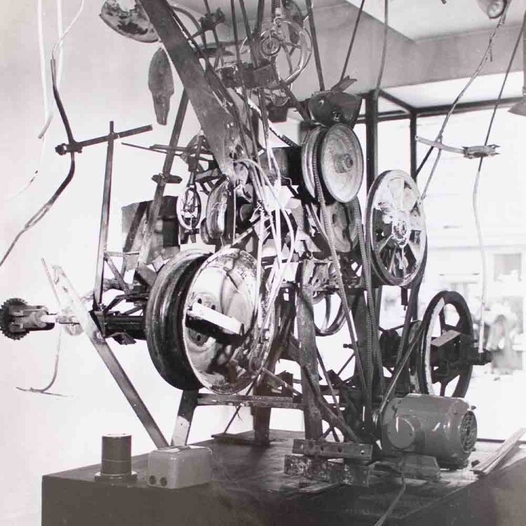 Heidi Meister - Porträt Jean Tinguely - 1960er - Fotografie