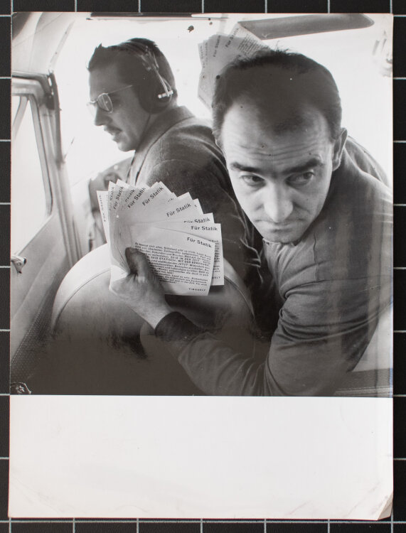 Charles Wilp? - Porträt Jean Tinguely - 1959 - Fotografie