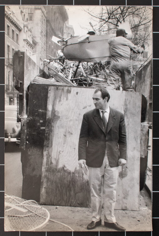 Herbert Migdoll - Porträt Jean Tinguely - 1960 - Fotografie