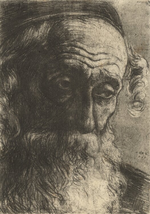Hermann Struck - Alter Jude aus Jaffa - 1920 - Vernis mou