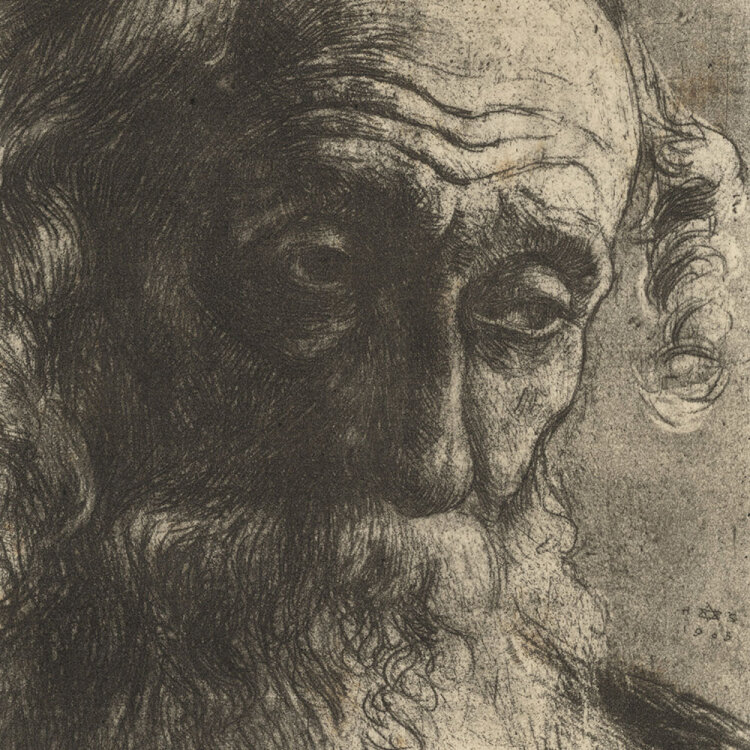 Hermann Struck - Alter Jude aus Jaffa - 1920 - Vernis mou