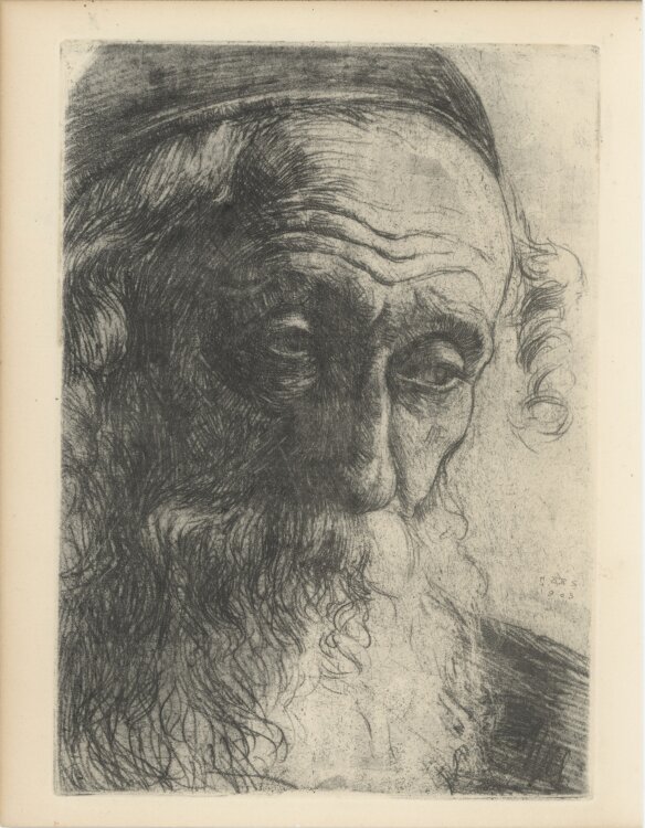 Hermann Struck - Alter Jude aus Jaffa - 1920 - Vernis mou