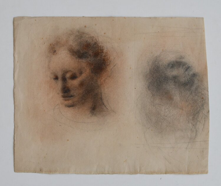Willi Schmid - Zwei Porträts - 1930er/ 1940er Jahre - Pastell und Bleistift