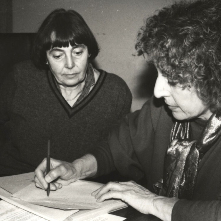 Christian Kraushaar - Lea Rosh - 1990 - Fotografie/Abzug