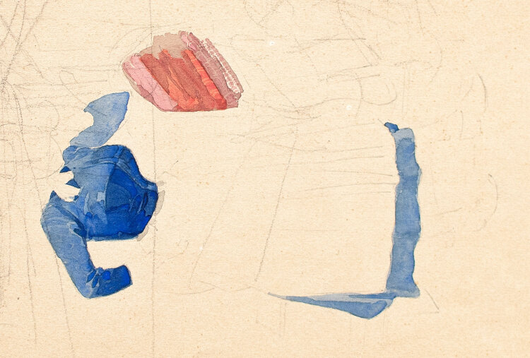 Theodor Volmar - Familie und Alltag - 19. Jhd. - Aquarell und Bleistiftzeichnung