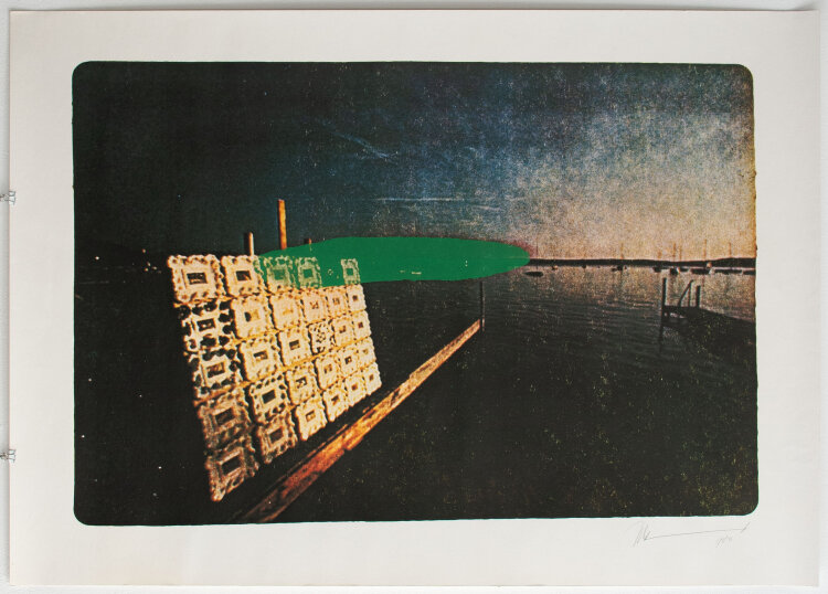 Vlado Kristl - Tor zur Wand - 1980 - Farbserigraphie
